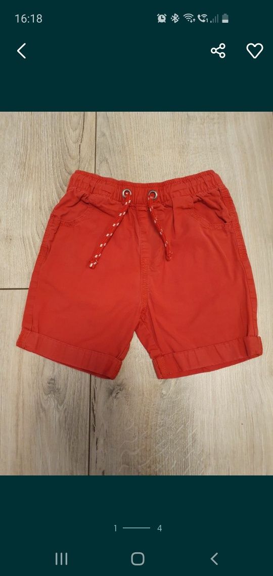 Spodenki chłopięce r.98 H&M+gratis