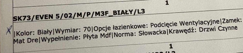 Skrzydła drzwiowe 3sztuki *DRE *Nowe!