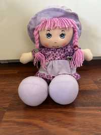 Maskotka lalka fioletowa dla dzieci