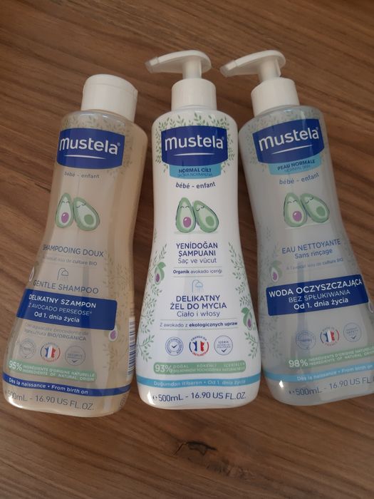 Mustela szampon żel do mycia woda oczyszczająca
