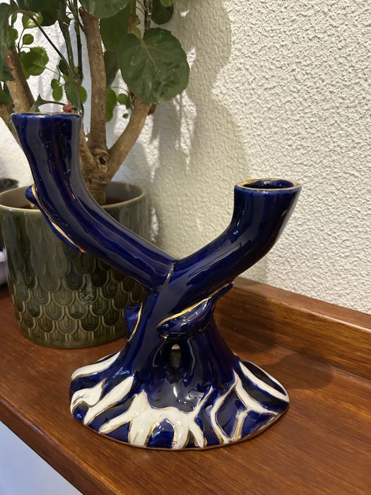 Candelabro porcelana Tremez Portugal