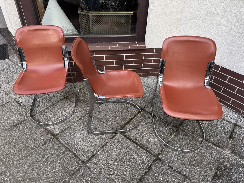 Willy Rizzo dla Cidue krzeslo C2. Wlochy lata 70. Mid century