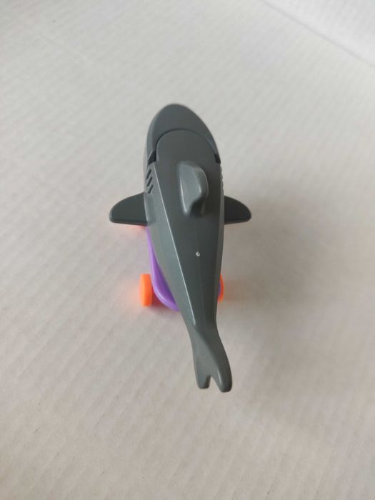 Акула серая большая для Лего Lego Вода Shark на скейте, 7 см.