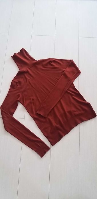 Golf sweter Massimo Dutti S ceglany