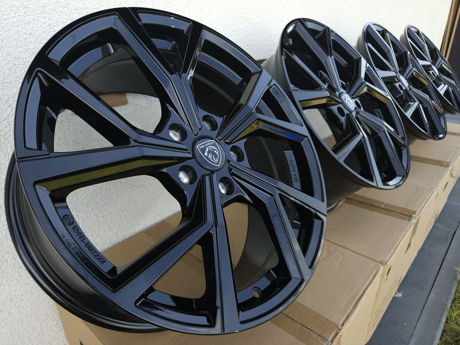 Peugeot 18 " Nowe 5x108 Felgi 308 / 3008/ 5008 / 508 Czarne Alufelgi