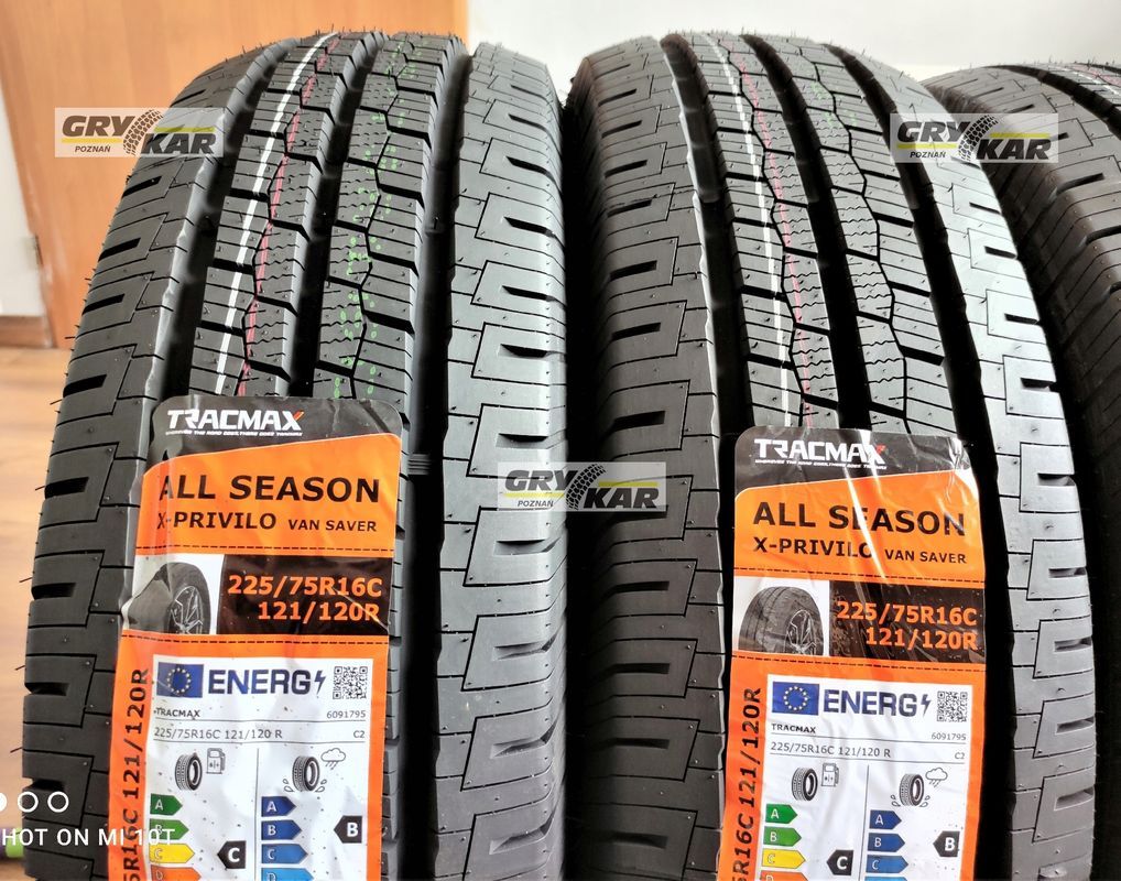 4x 225/75r16c Tracmax X-Privilo VanSaver 121/120r C/B/72dB