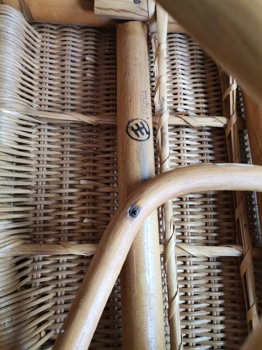 Krzesła Rattanowe GUNA Swiss Made Vintage kpl. 4 szt