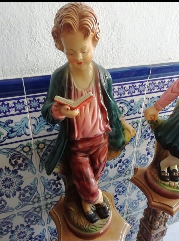Conjuntos estatuas de decoraçao com colunas