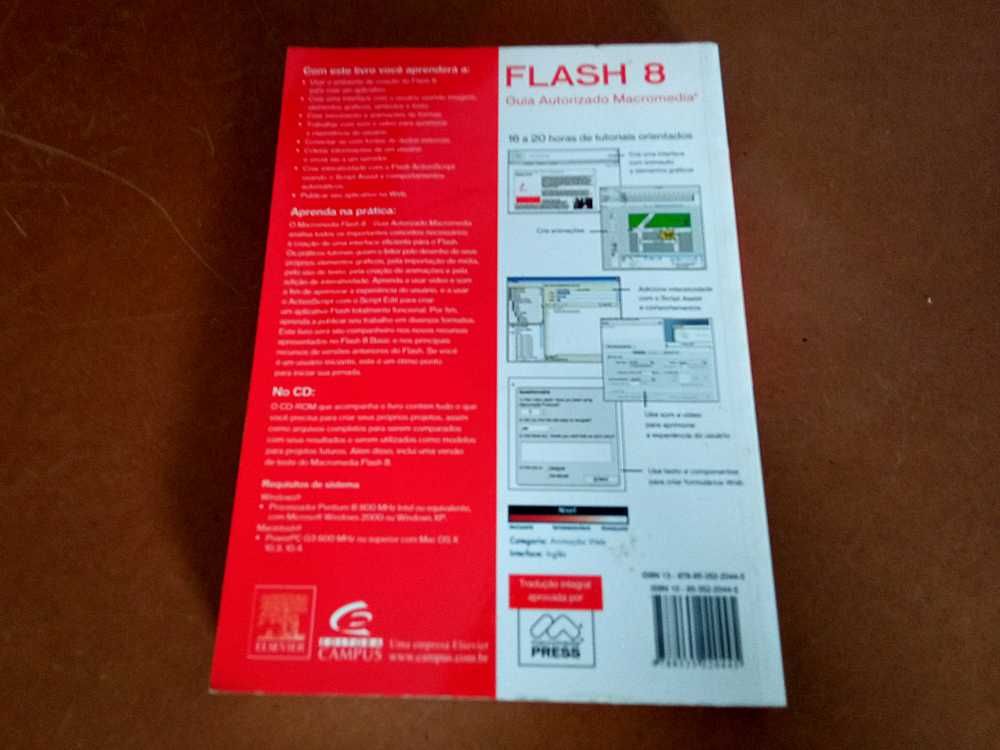 Livro "Flash 8 - Guia Autorizado Macromedia" de James English