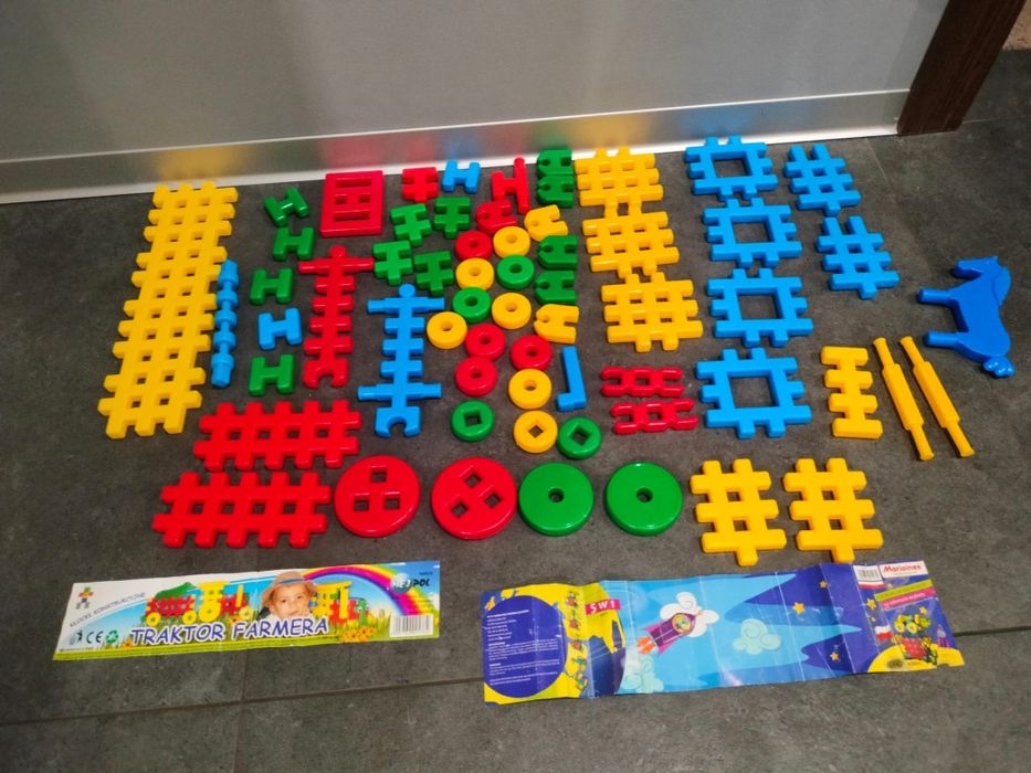 Klocki konstrukcyjne traktor farmera