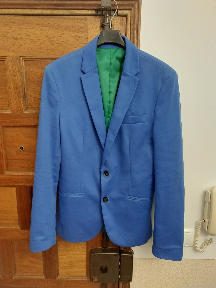 Blazer azul Zara 100% polyester