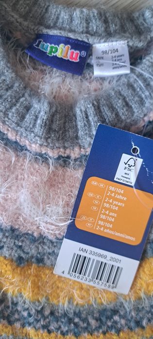 Sukienka, tunika sweterkowa 98/104