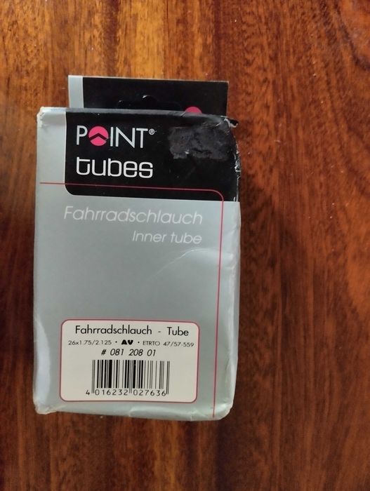 велосипедная камера  POINT 26 x 1,75/2,125