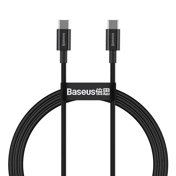 Кабель з чипом Baseus Type-C to Type-C 100W / 5A/ 100см