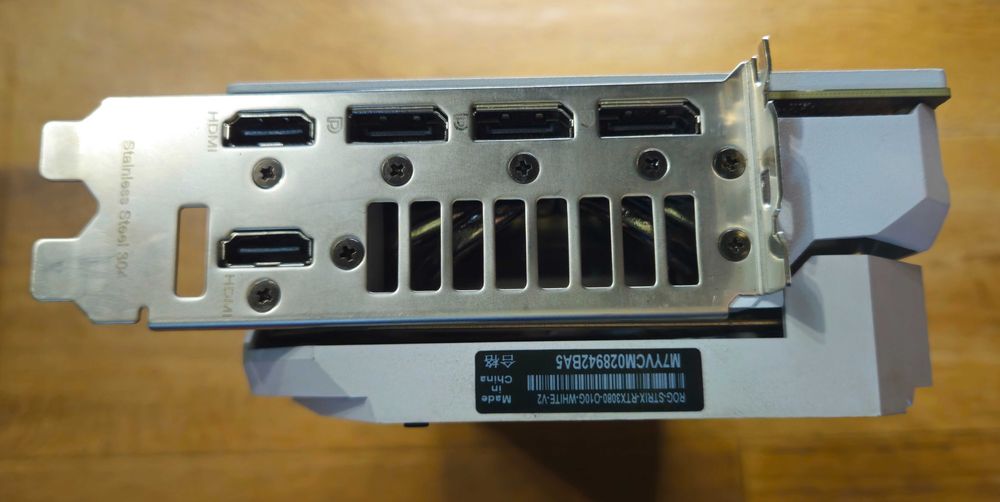 ASUS ROG STRIX RTX 3080 White V2 10GB GDDR6X видеокарта на пломбе