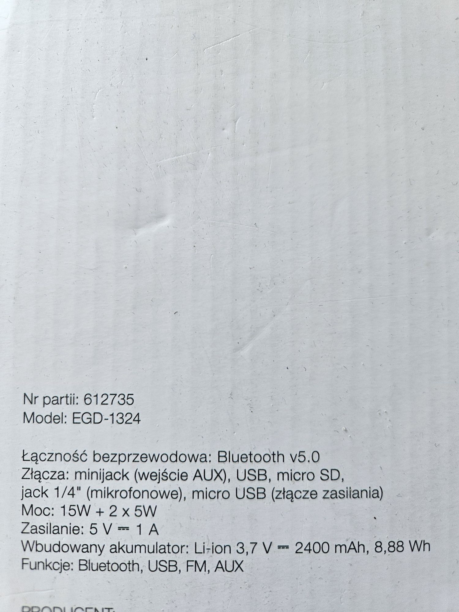 Glosnik karaoke +radio+bluetooth