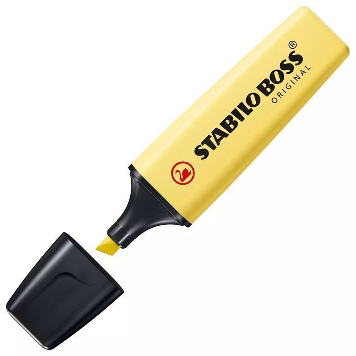 Zakreślacz Boss Original, pastelowy żółty. Stabilo. Nowy Produkt