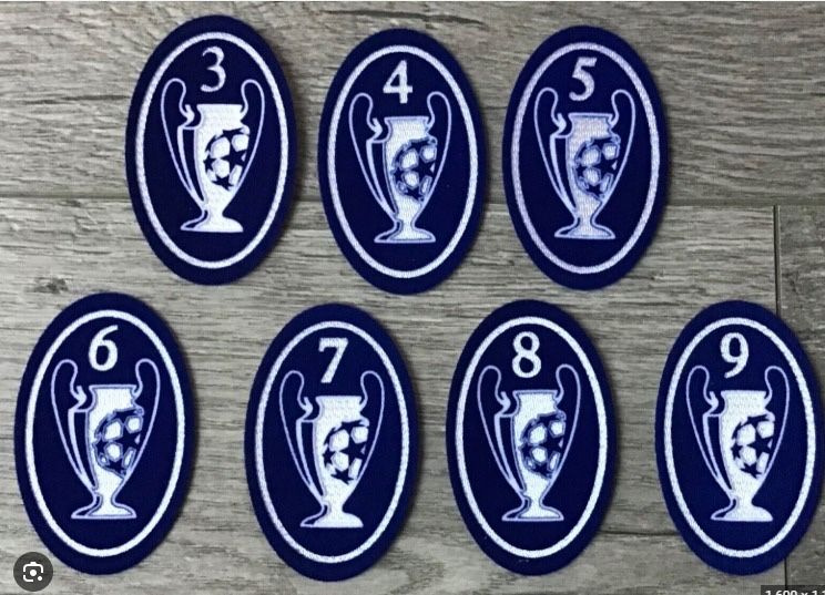 Patchs badge emblema Champions league real Madrid Benfica Porto