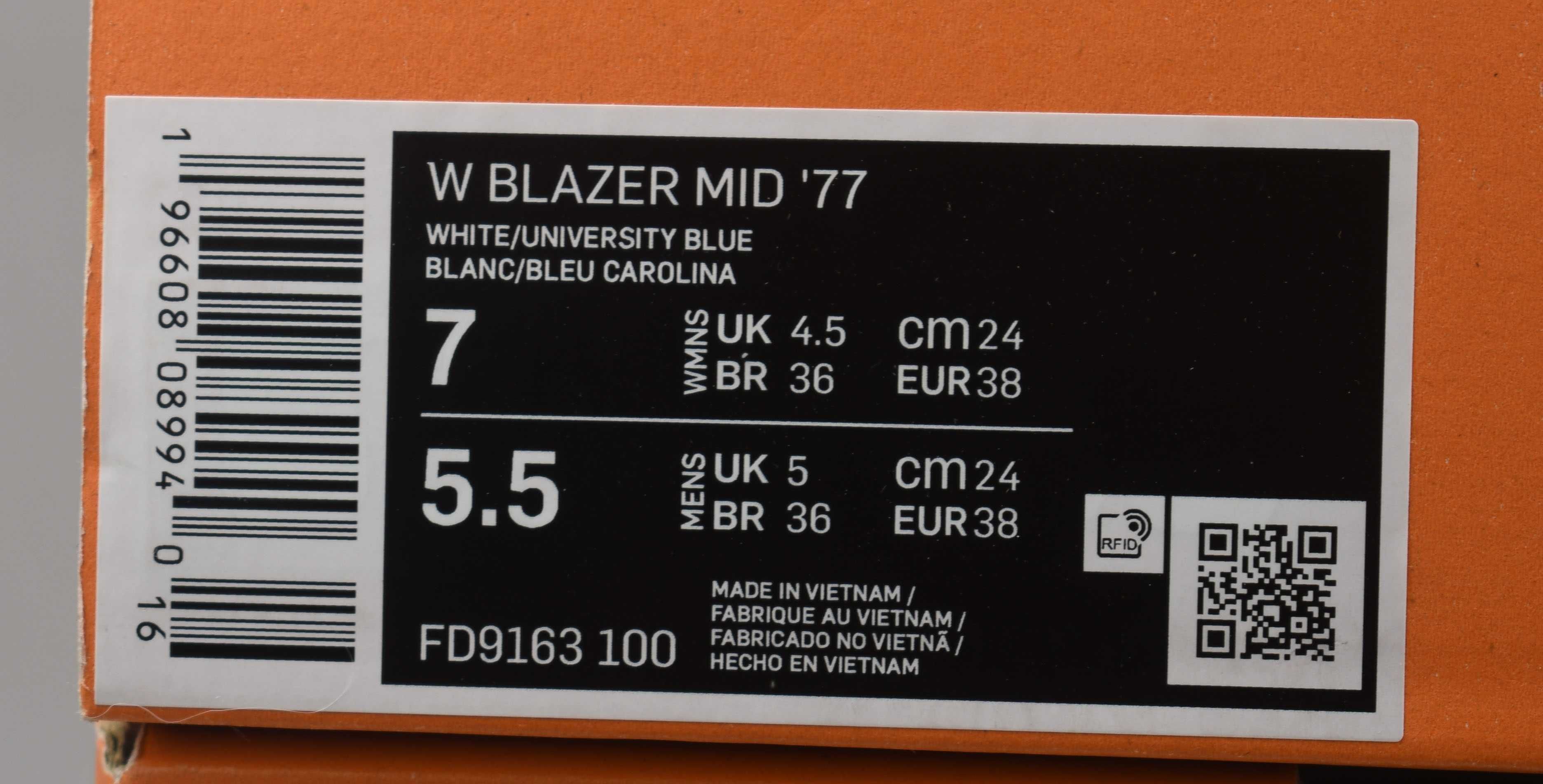 Nike Blazer Mid '77 FD9163 roz. 38