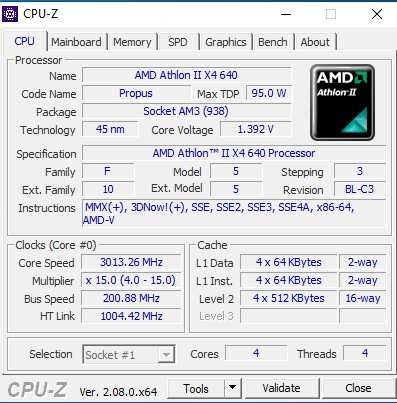 AMD Athlon 2 X4 640, GTX 560 TI, 4Gb ram