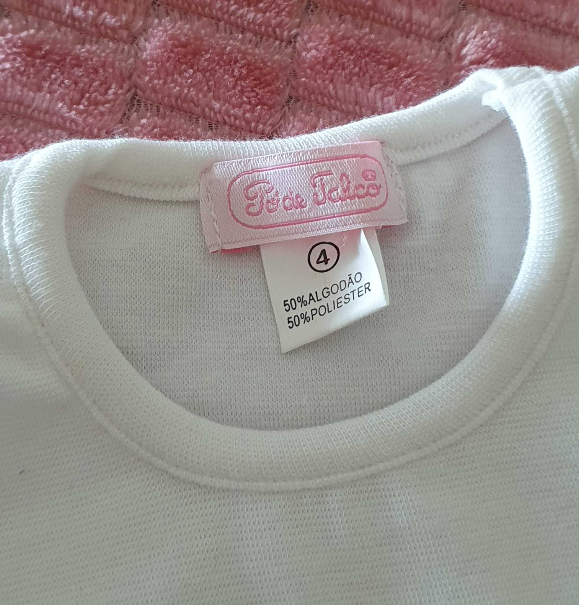 T-shirt Pó de Talco - menina 4 anos