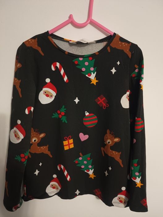 Bluzka świąteczna h&m 122/128 dziewczynka