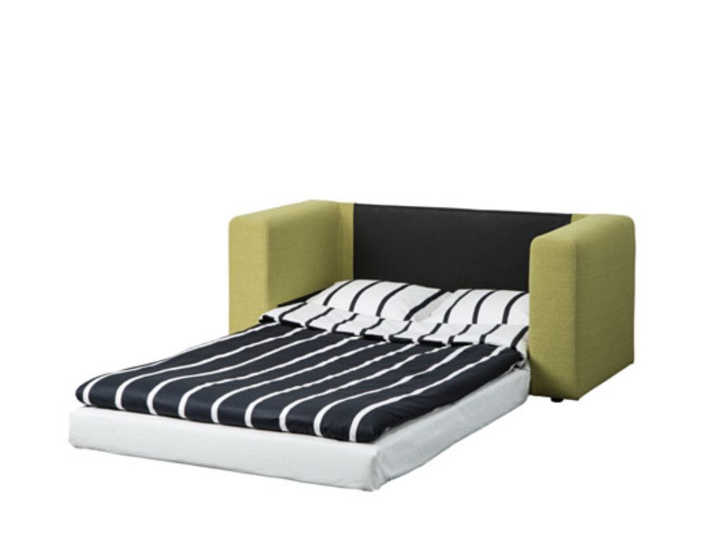 Sofa IKEA zielona rozkładana ASKEBY