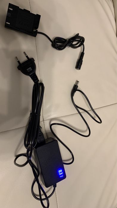 Фіктивний акумулятор (батарея пустушка) Canon DR-E6 із блоком живлення