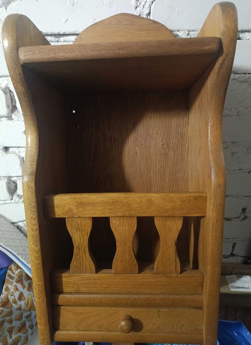 Półka dębowa retro vintage