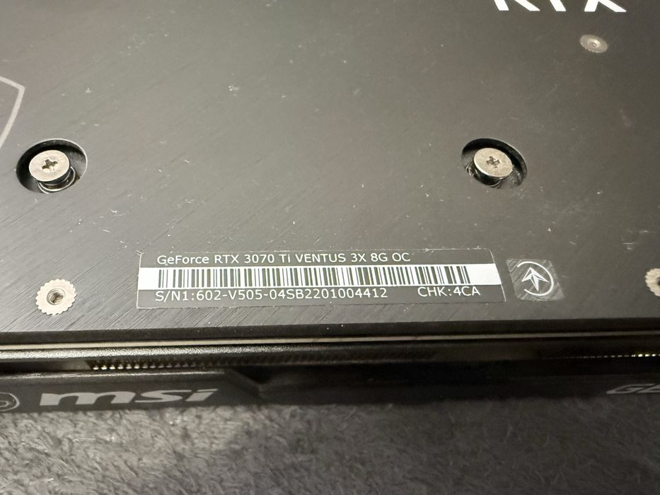 MSI Ventus nVidia RTX 3070TI PTM7950
