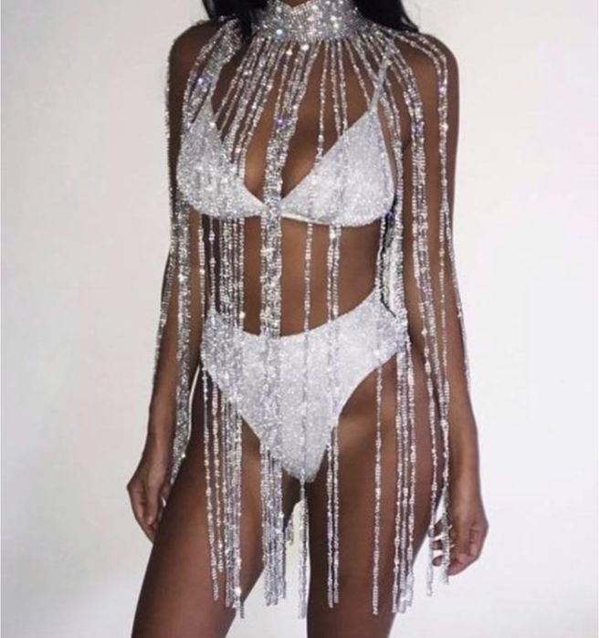 Стрази аксесуар, чокер у стразах, стрази плаття, прикраса для одягу