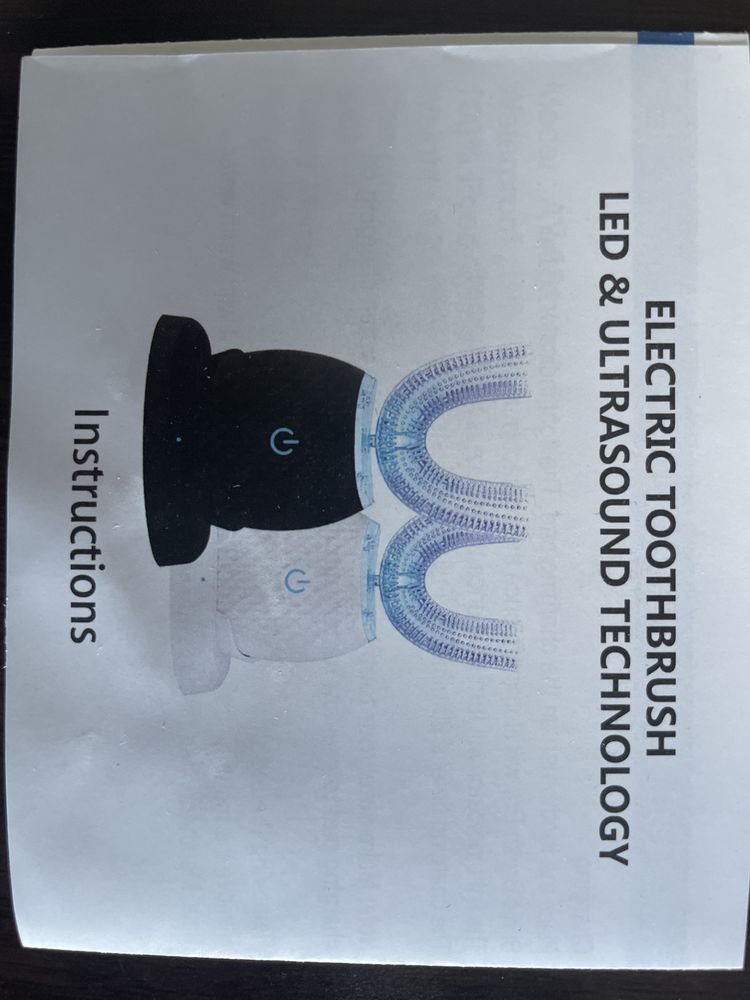 Soniczna  szczoteczka do zębów 360 stopni.