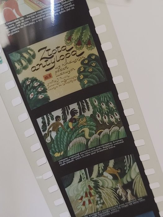 Bajka na rzutnik ZŁOTA ANTYLOPA cz 1 i 2 bajki na kliszach PRL retro