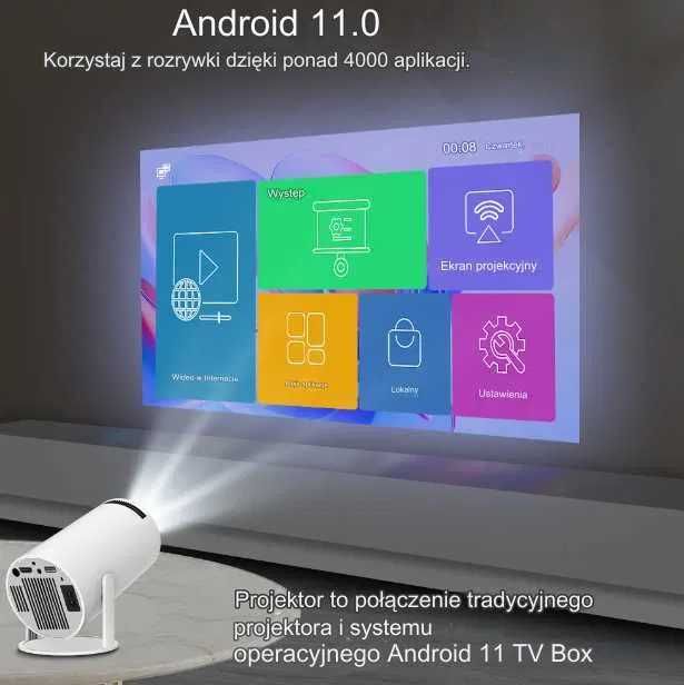 Projektor przenośny kino domowe android