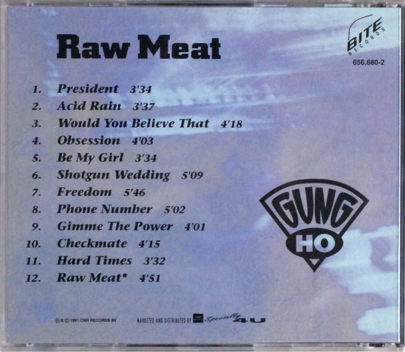 (CD) Gung Ho - Raw Meat (Bite Records) BDB