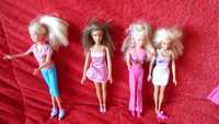 Lalki Barbie -w różnych ubrankach 4 szt
