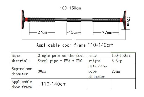 Drążek do podciągania 2023r. -- 150 cm. -- SOLIDNY