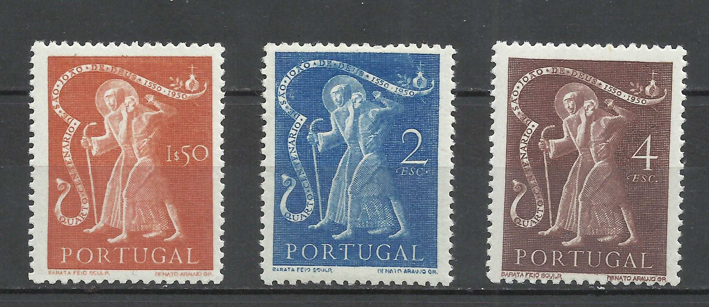 Selos portugueses – 4º Centenário da Morte de S. João de Deus – 1950