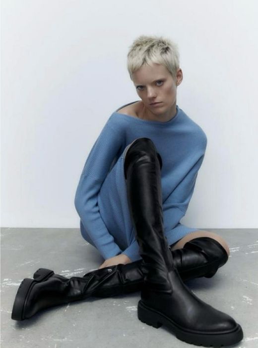 Ботфорти Zara, дуже стильні, розмір 37