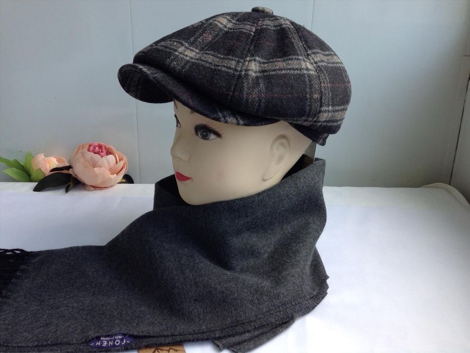 Кепка мужская восьмиклинка теплая шерсть