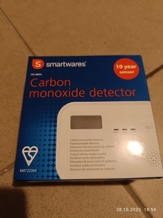 Czujnik czadu tlenku węgla nowy