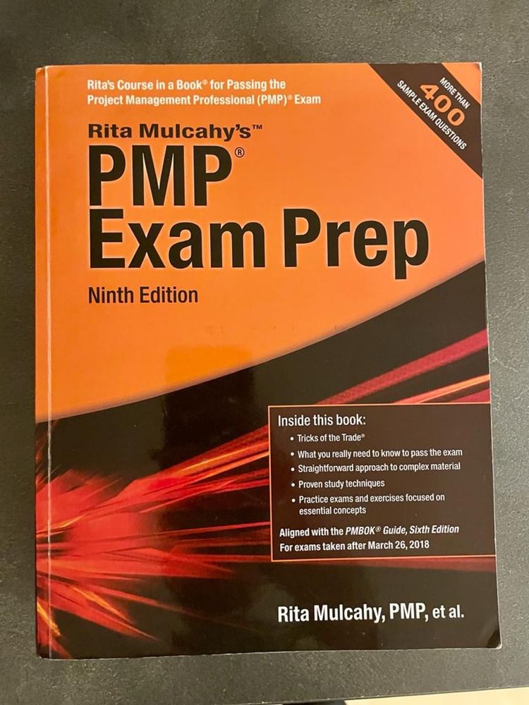 PMP Exam prep Rita Mulcahy ninth edition