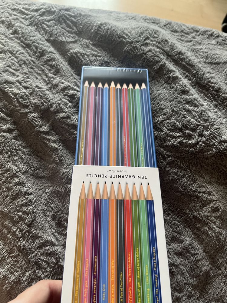 Bibliophile literally pencils ołówki z cytatami