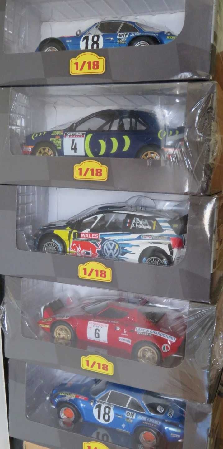 Miniaturas WRC escala 1:18, novas em caixa nunca usadas