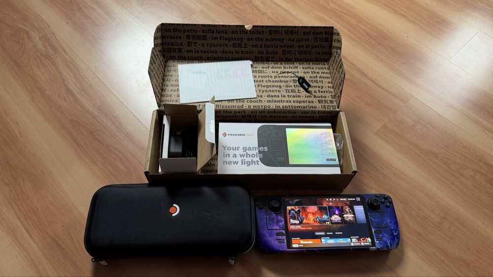 Steam Deck OLED 1T kondycja baterii 98% pełny zestaw stan idealny