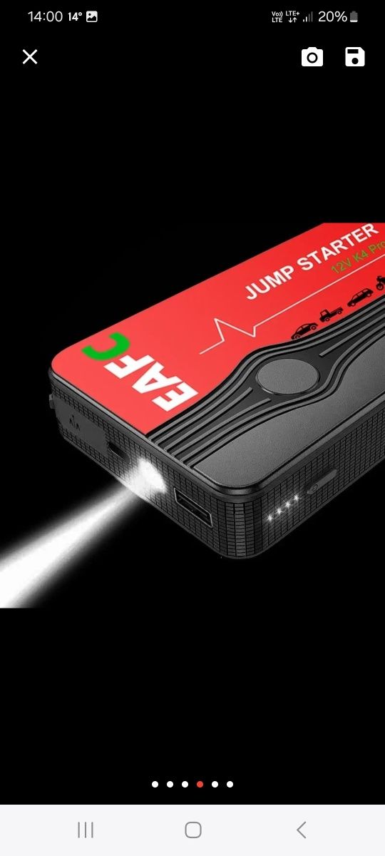 Jump STARTER do moto i auta. Powerbank Mocny!!