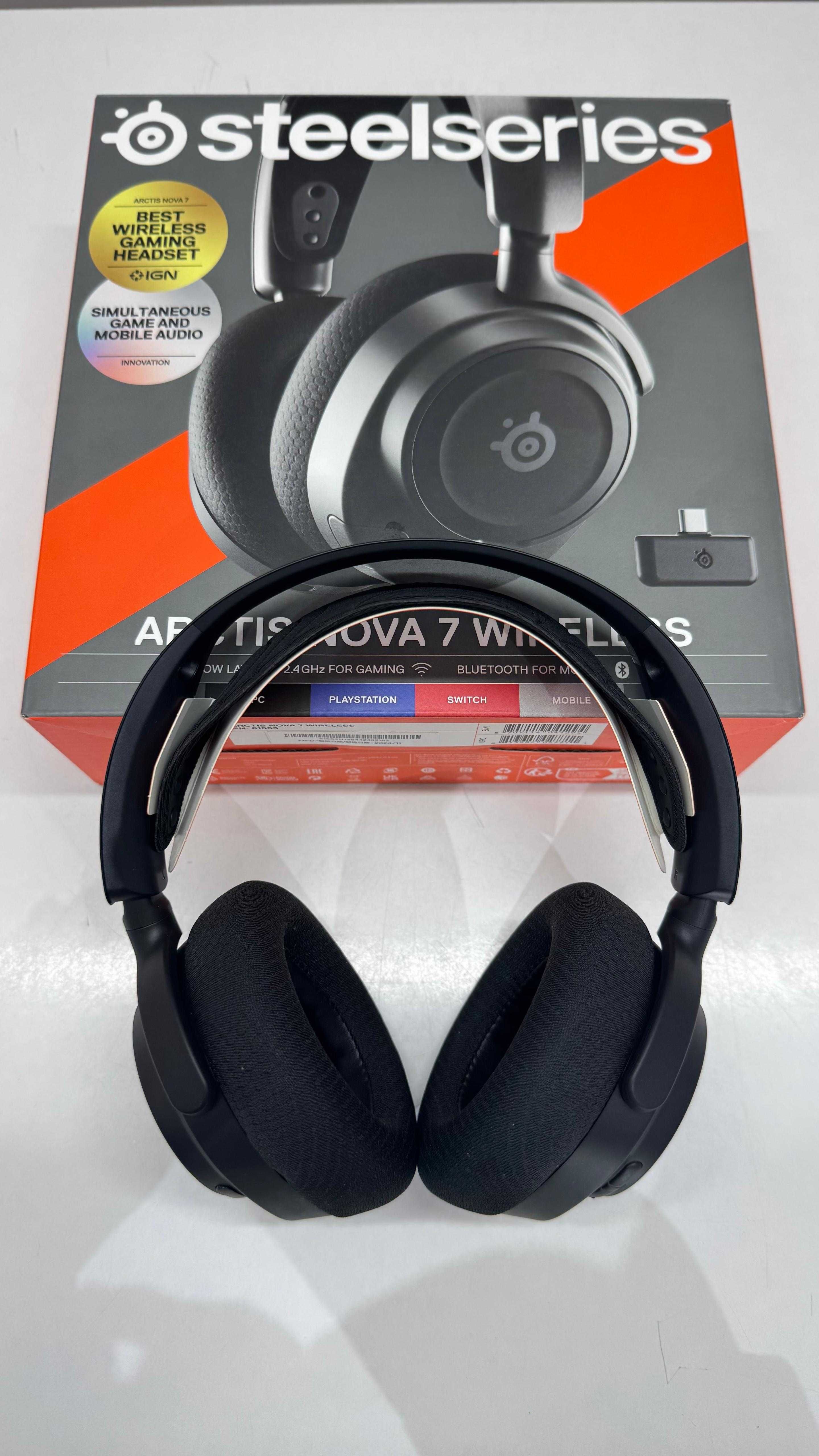 Headset SteelSeries Arctis Nova 7 Wireless/Bluetooth Preto - Loja Ovar