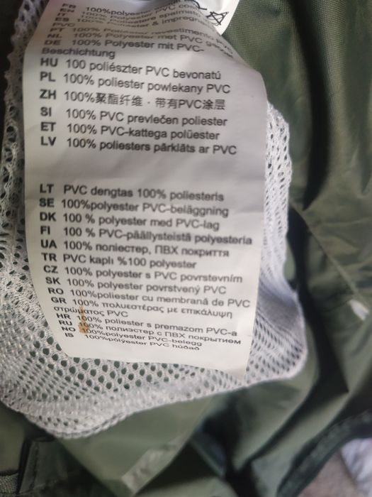 Дождевой набор плащ плюс штаны с ПВХ покрытием