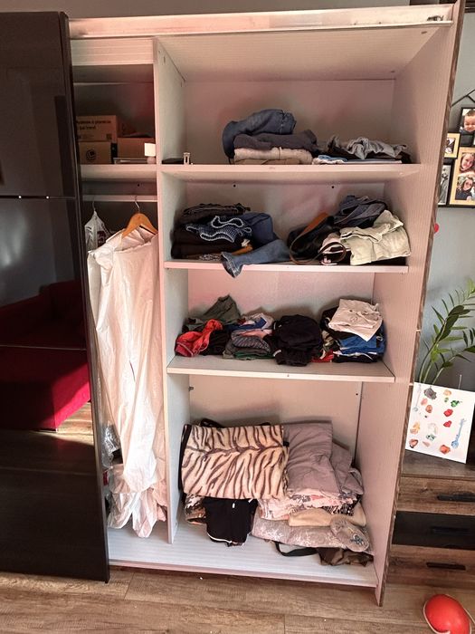 Szafa z czarnym lustrem