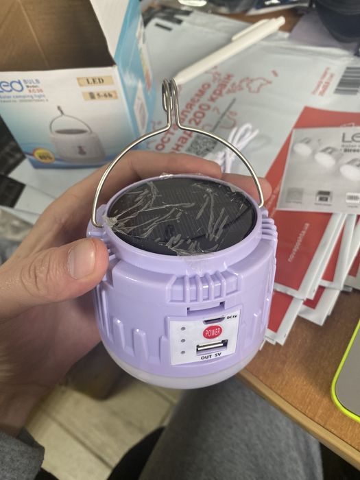 Фонарь USB Лампочка подвесная лампа для кемпинга 30В з акумулятором